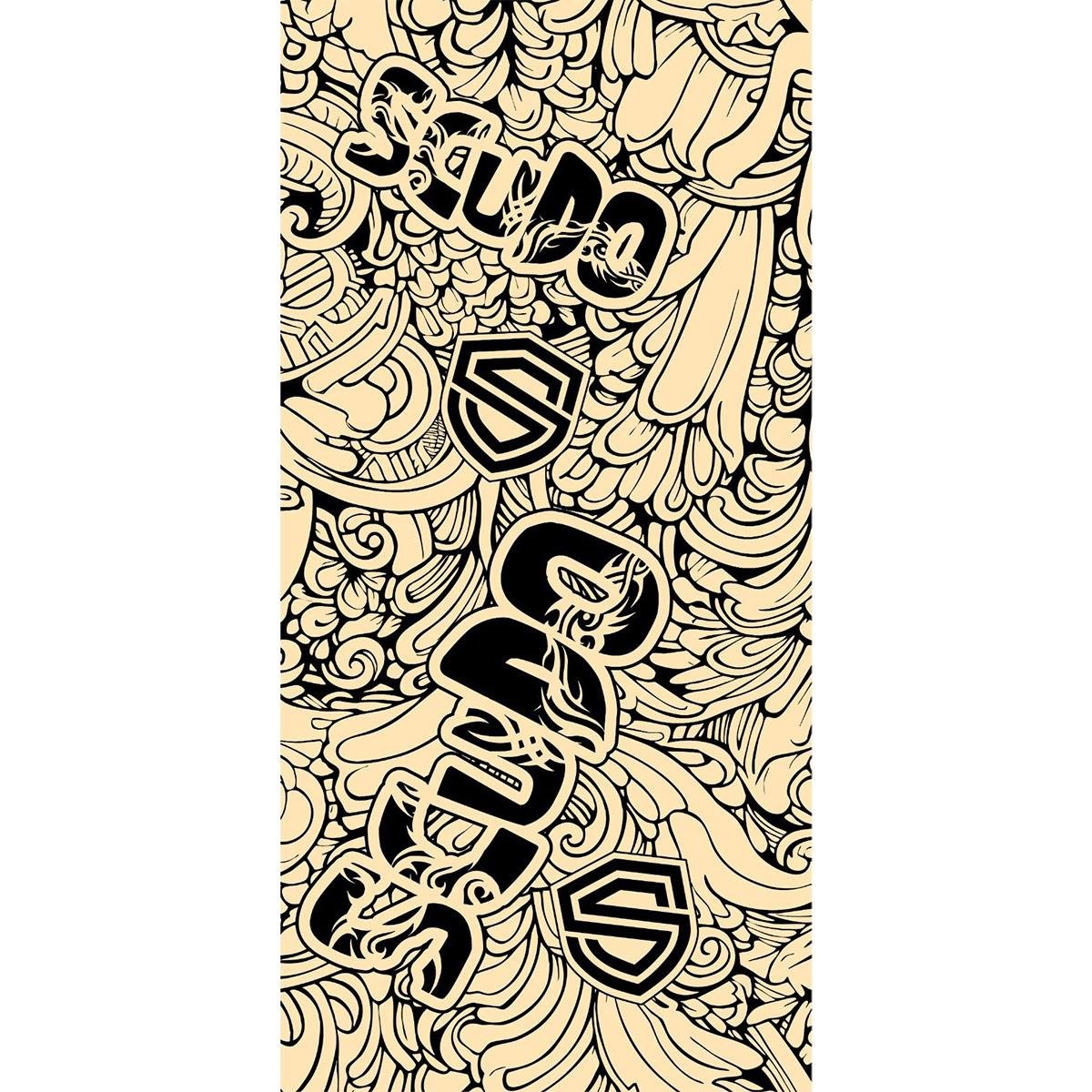 Motosiklet Güneş Koruyucu Kolluk İkili Grafiti Desen