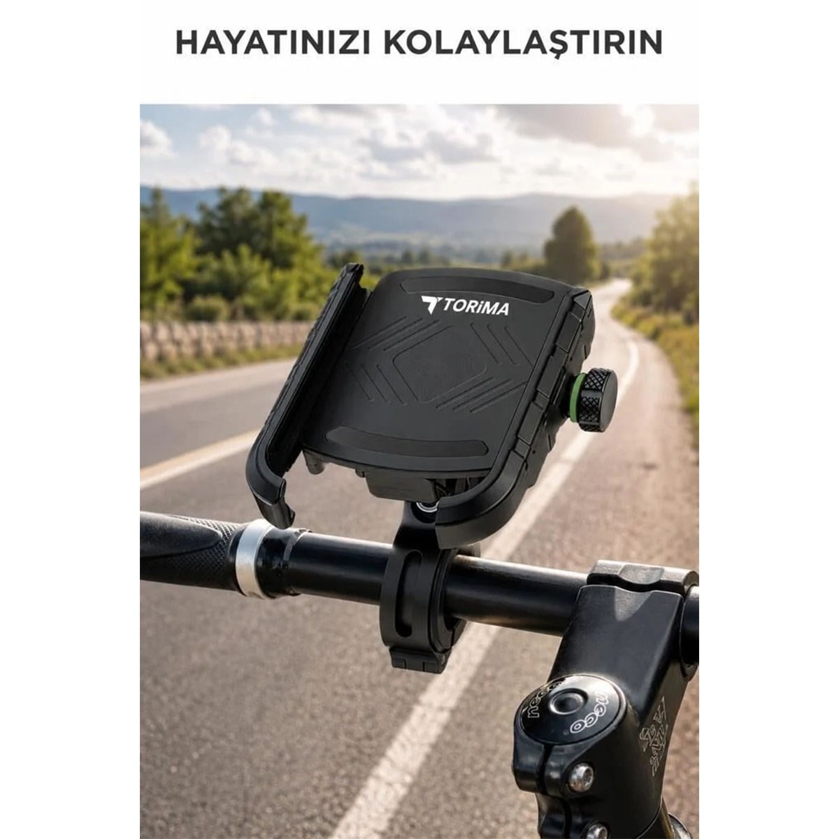 Motosiklet Telefon Tutucu Ayna ve Gidon Bağlantılı Titreşim Önleyici