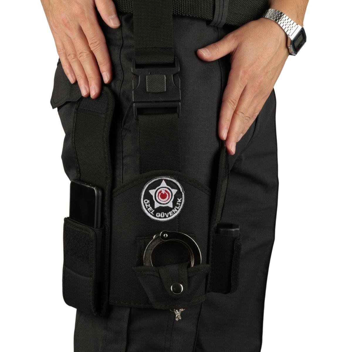 Özel Güvenlik Bacak Kılıfı Siyah
