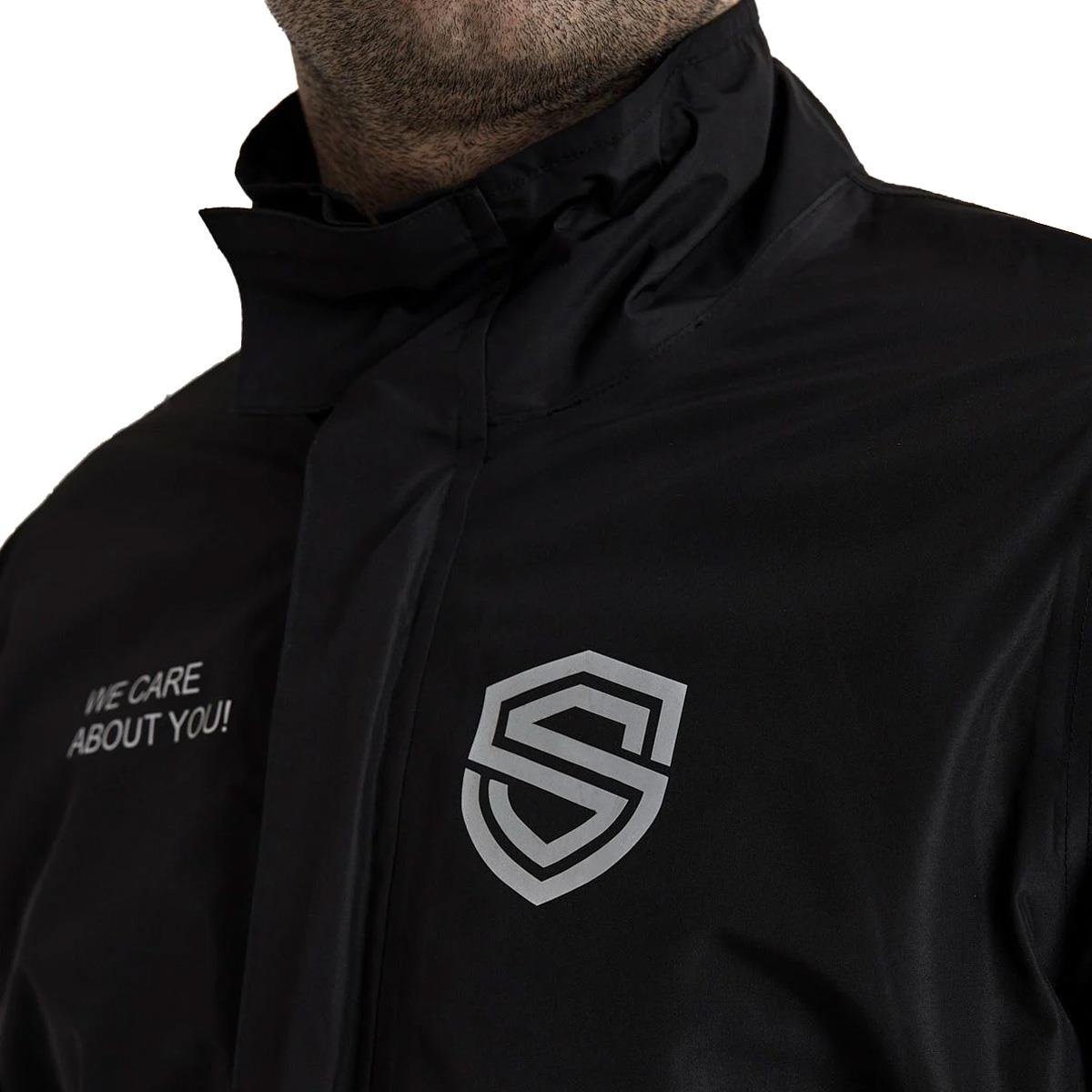 Peru Motosiklet Yağmurluk Üst Siyah