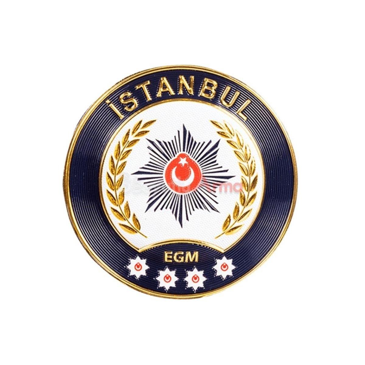 Polis İstanbul İl Arması Yeni 3 Boyutlu