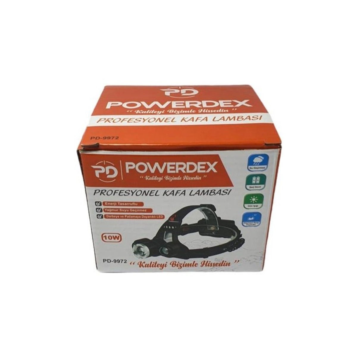 Powerdex Profesyonel Şarjlı Kafa Lambası PD-9972