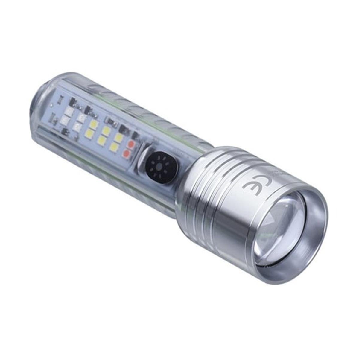 Powerdex Şarjlı Su Geçirmez Çakarlı Polis El Feneri