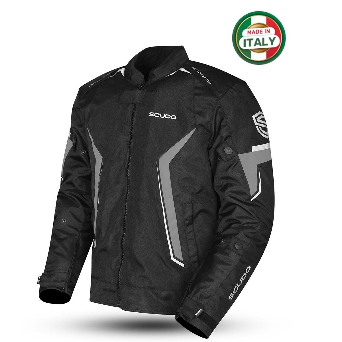 Roma 4 Mevsim Erkek Motosiklet Montu Siyah Gri