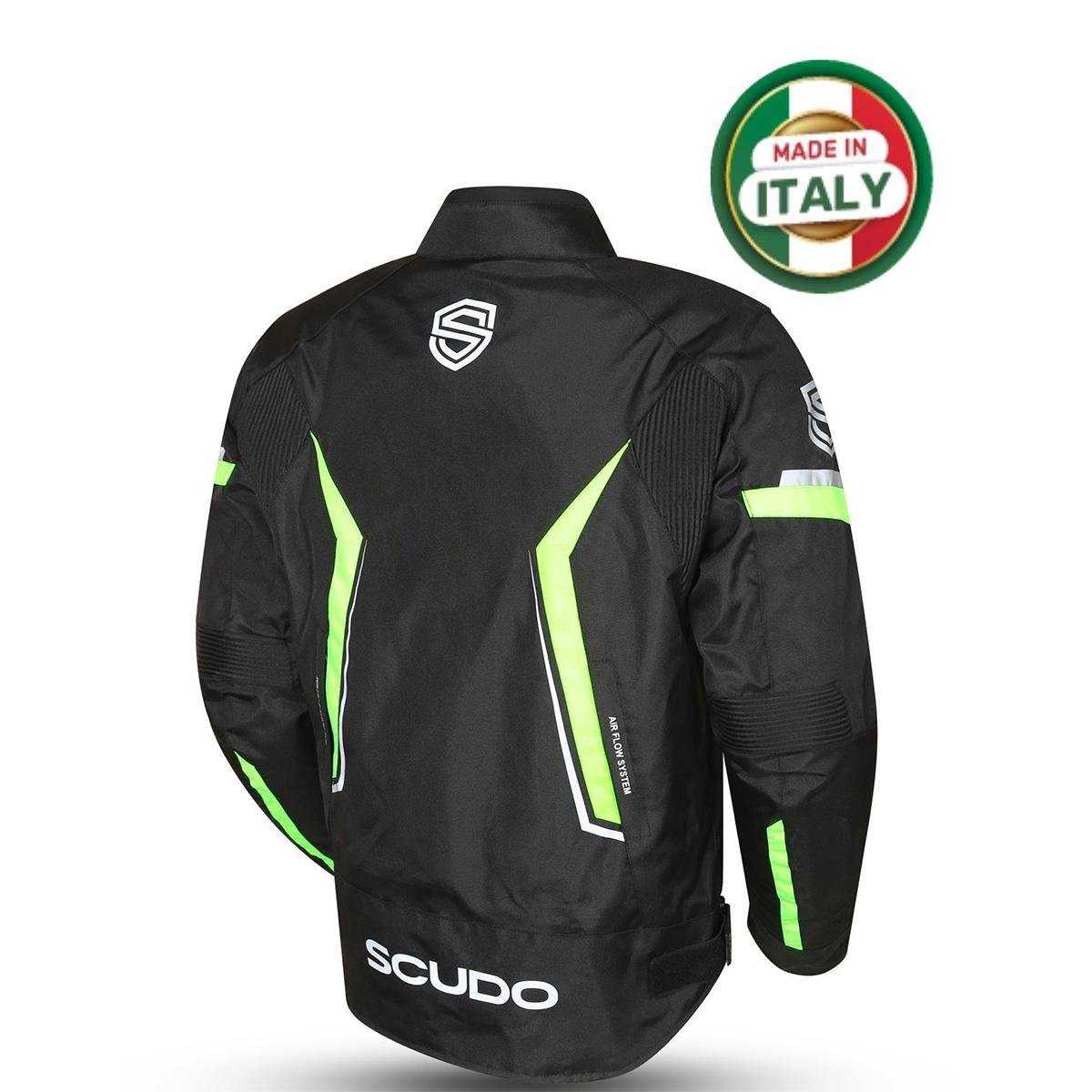 Roma 4 Mevsim Erkek Motosiklet Montu Siyah Sarı