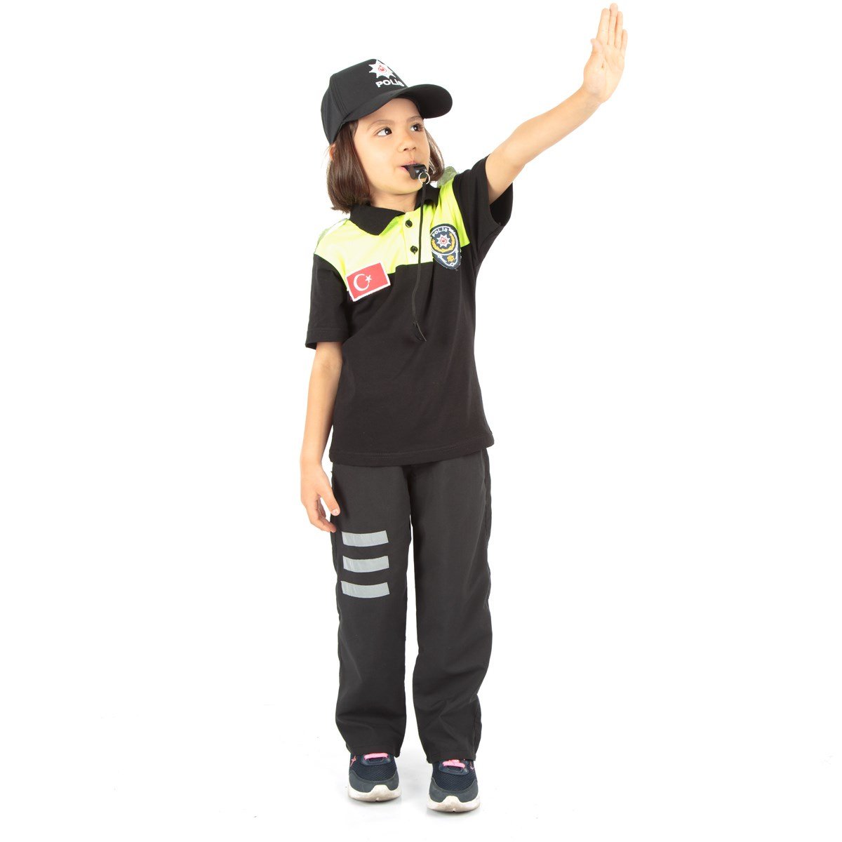 Şahin Motorize Trafik Polis Çocuk kıyafeti Kısa Kol