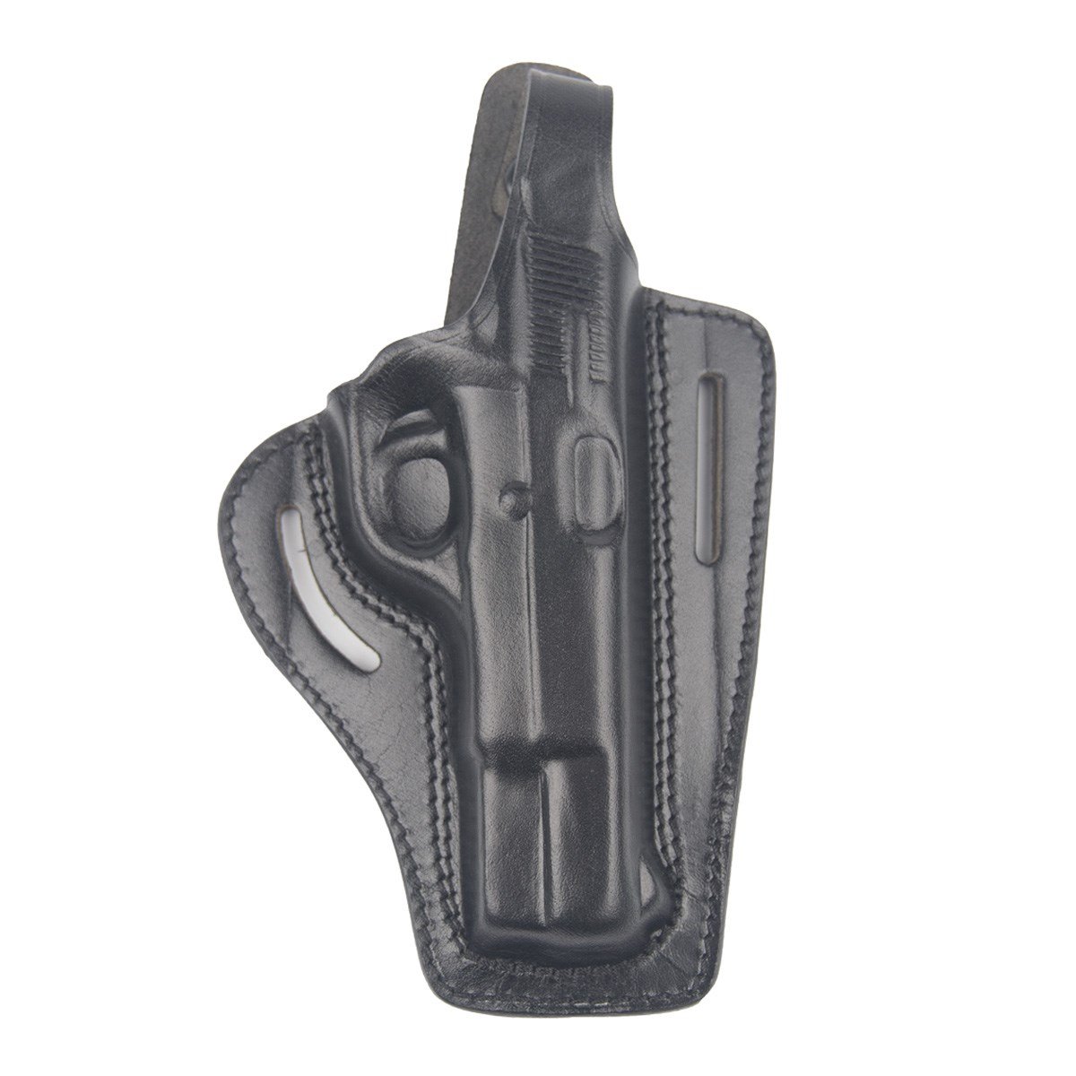 Sarsılmaz Deri Silah Kılıfı Siyah Baskılı Kapalı