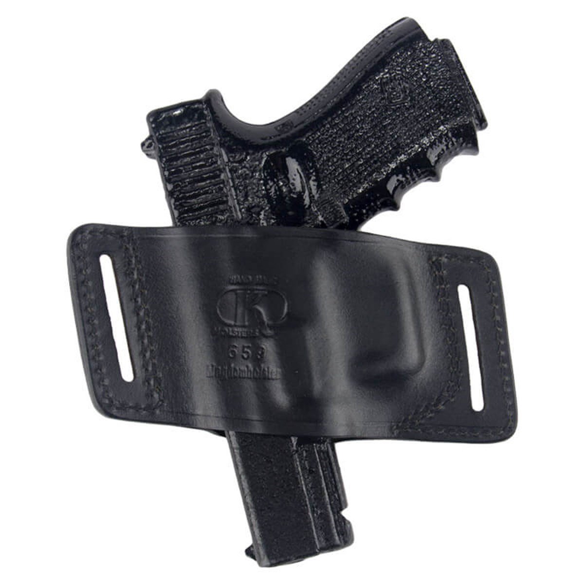 Airsoft Silah Kılıfı Universal Tüm Tabancalar İçin Dış Taşıma Deri Speed Kelebek Siyah-3