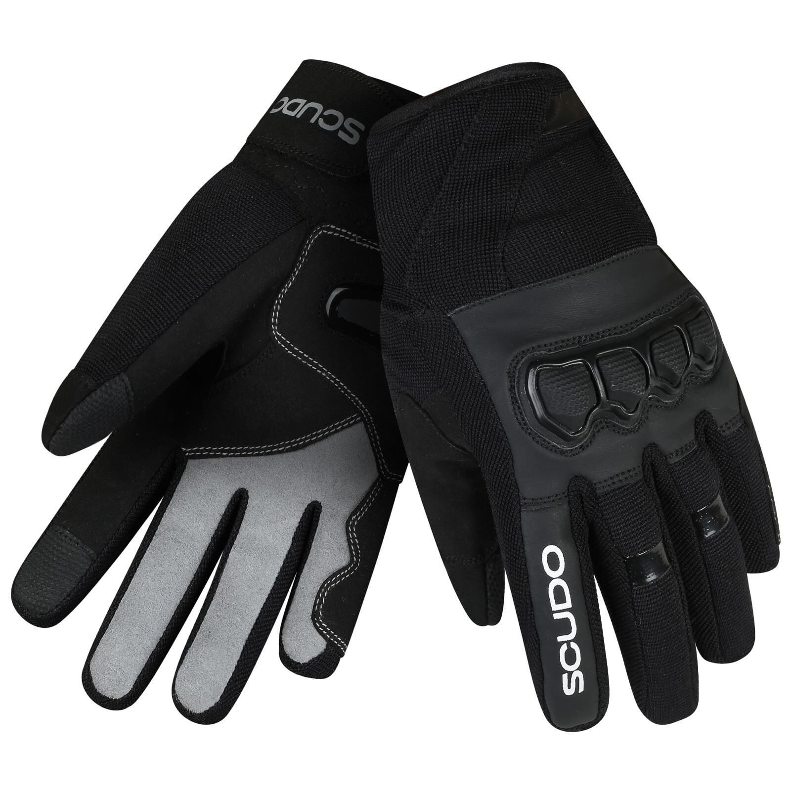 Scudo Parma Lady WP1 Waterproof Kışlık Kadın Motosiklet Eldiveni Siyah - CE EN 13594:2015 Sertifikalı