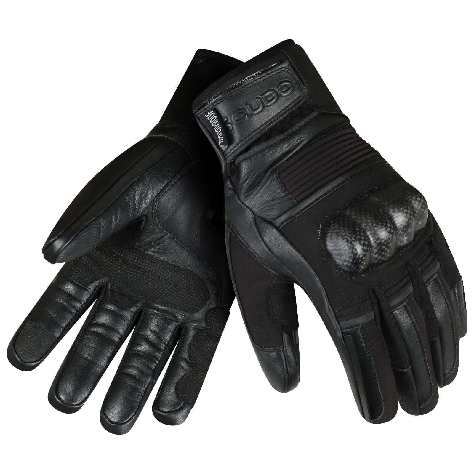 Scudo Parma WP Carbon 3 Waterproof Uzun Parmak Kışlık Motosiklet Eldiveni - CE EN 13594:2015 Sertifikalı