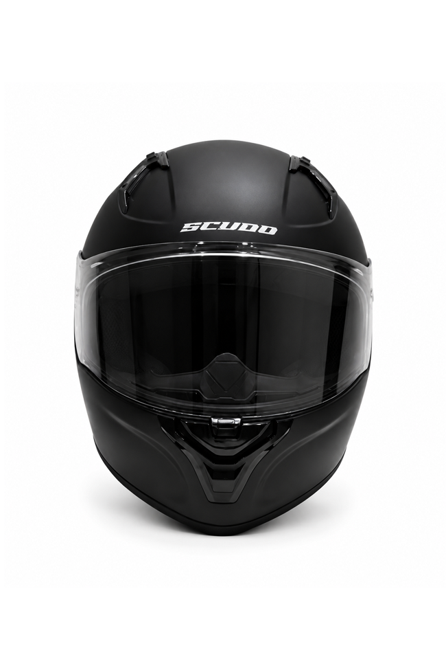 Scudo S Full Face Kapalı Motosiklet Kaskı Ece 22.06 Sertifikalı Mat Siyah