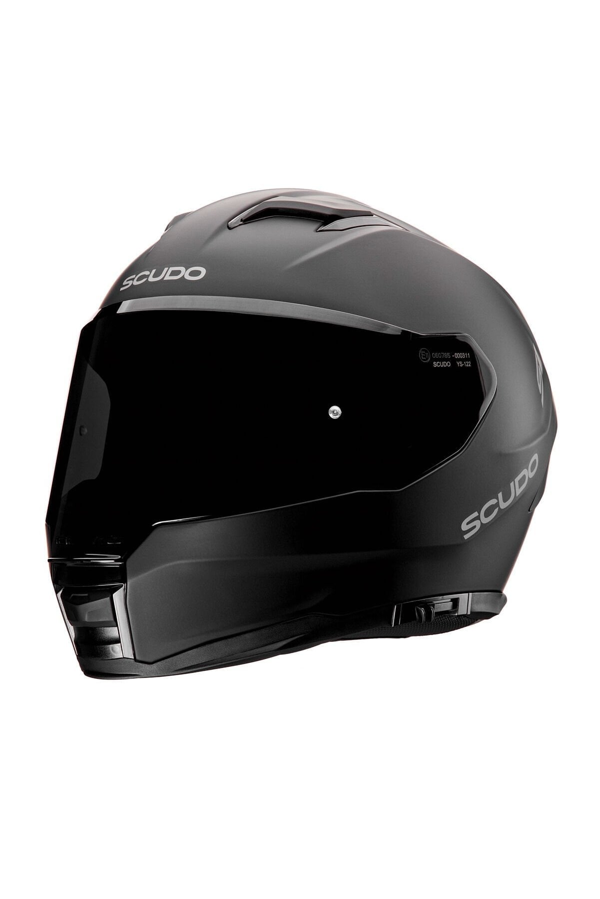 Scudo S1 Full Face Kapalı Güneş Vizörlü Motosiklet Kaskı Ece 22.06 Sertifikalı Mat Siyah