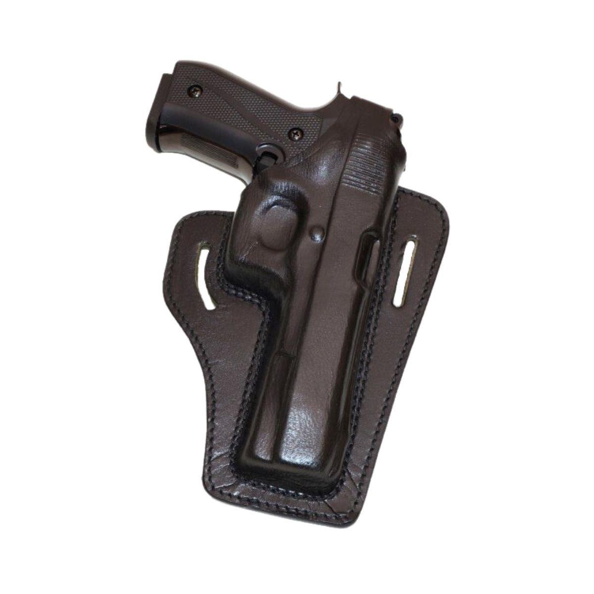 Sig Sauer P226 Deri Tabanca Kılıfı Siyah Baskılı Kapalı