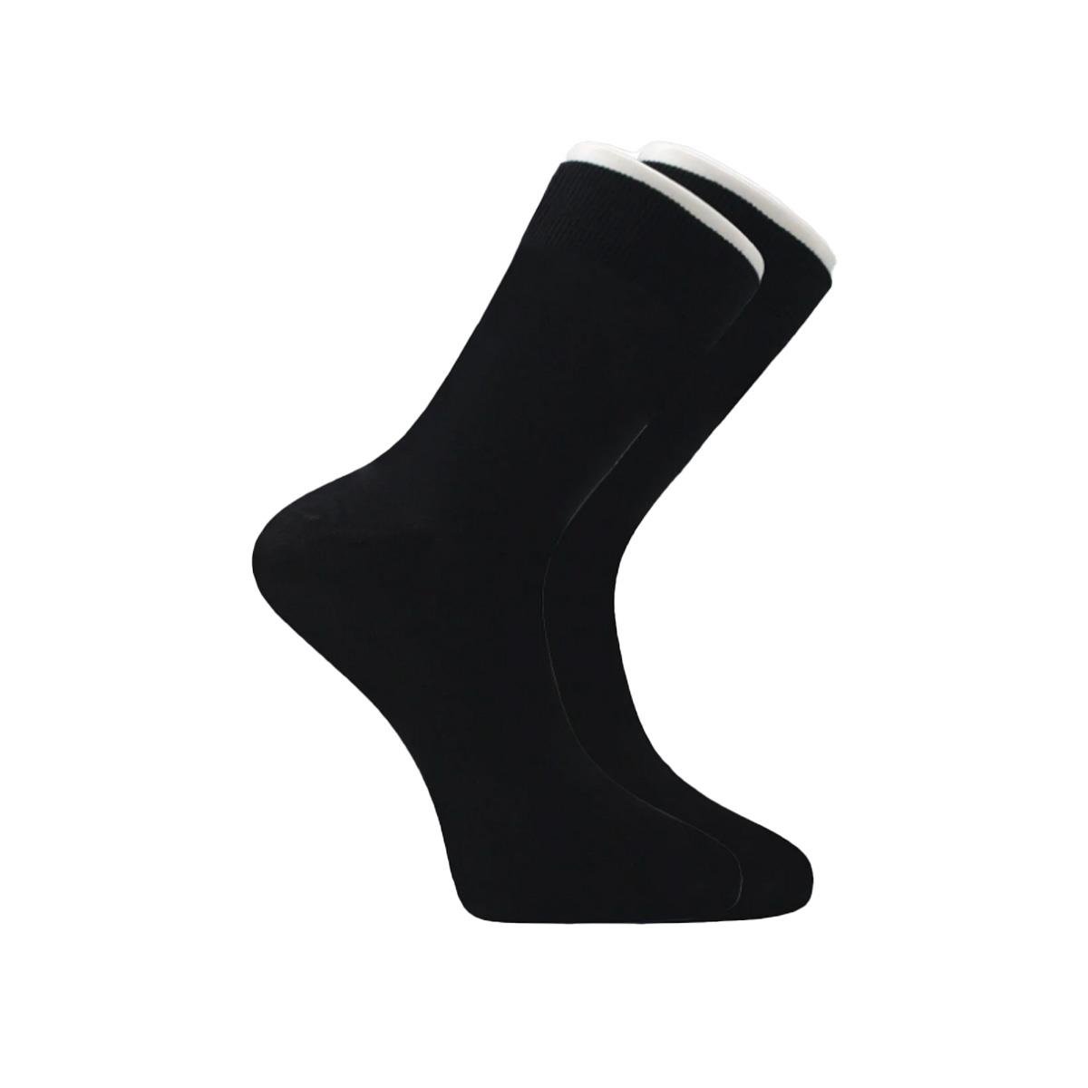 Siyah Erkek Dikişsiz Bambu Çorap İnce Model