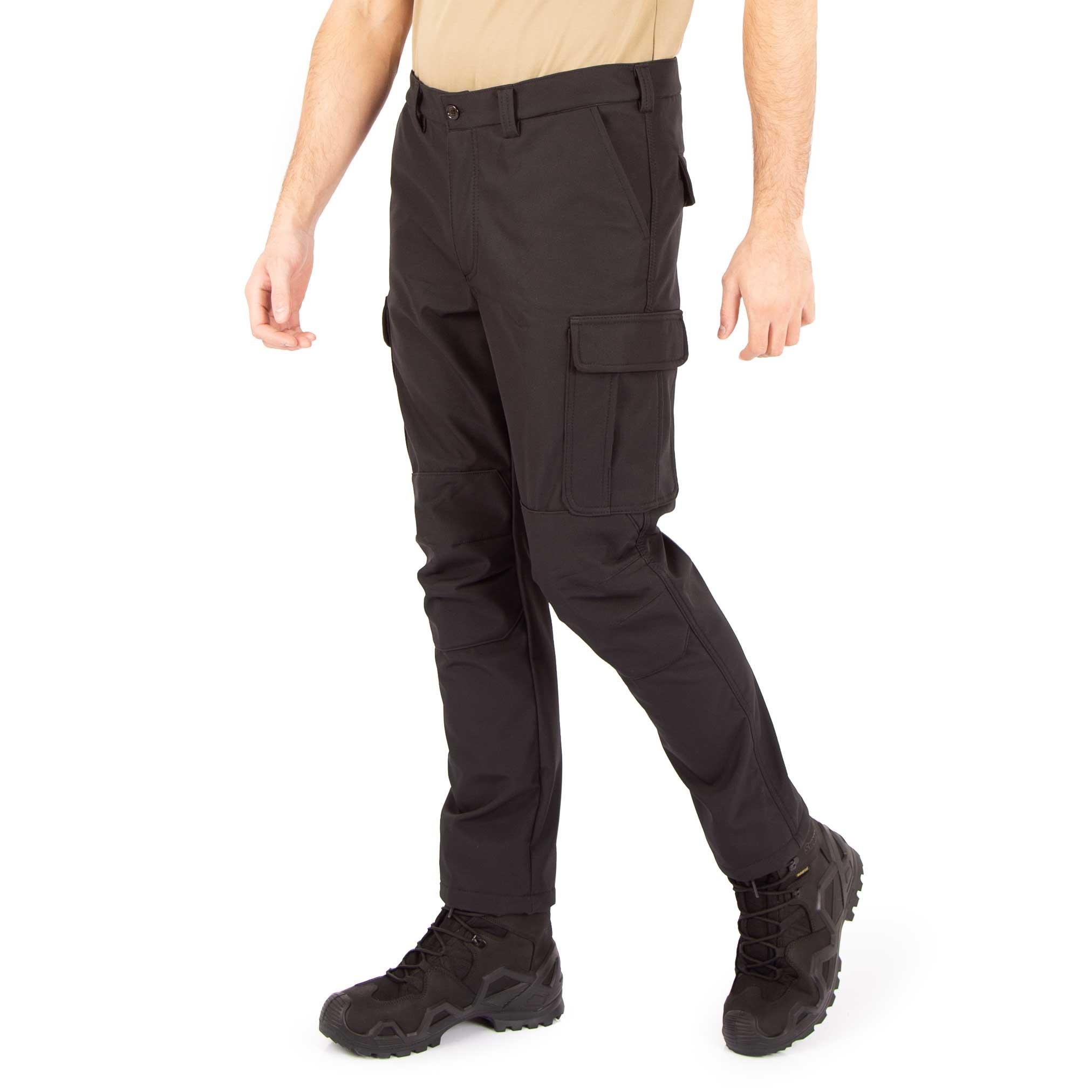 Siyah Rüzgar Geçirmez Softshell Pantolon