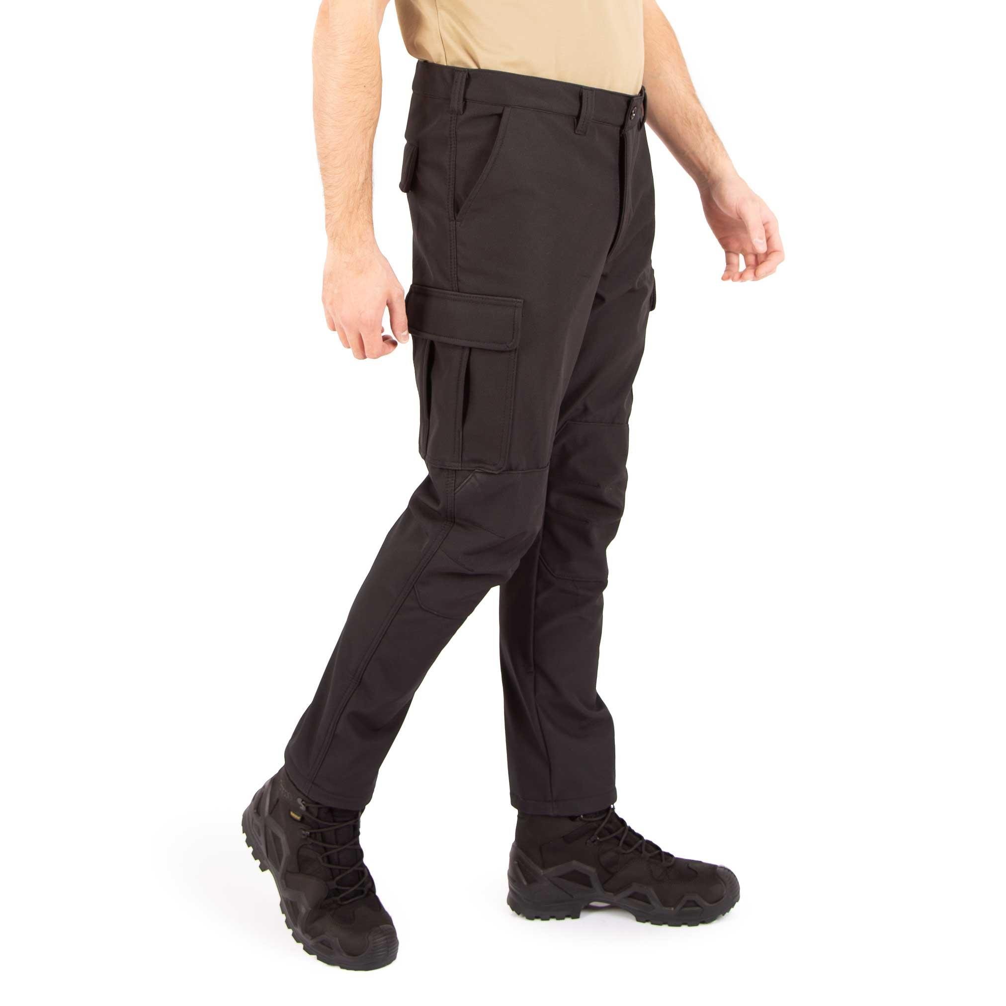 Siyah Rüzgar Geçirmez Softshell Pantolon