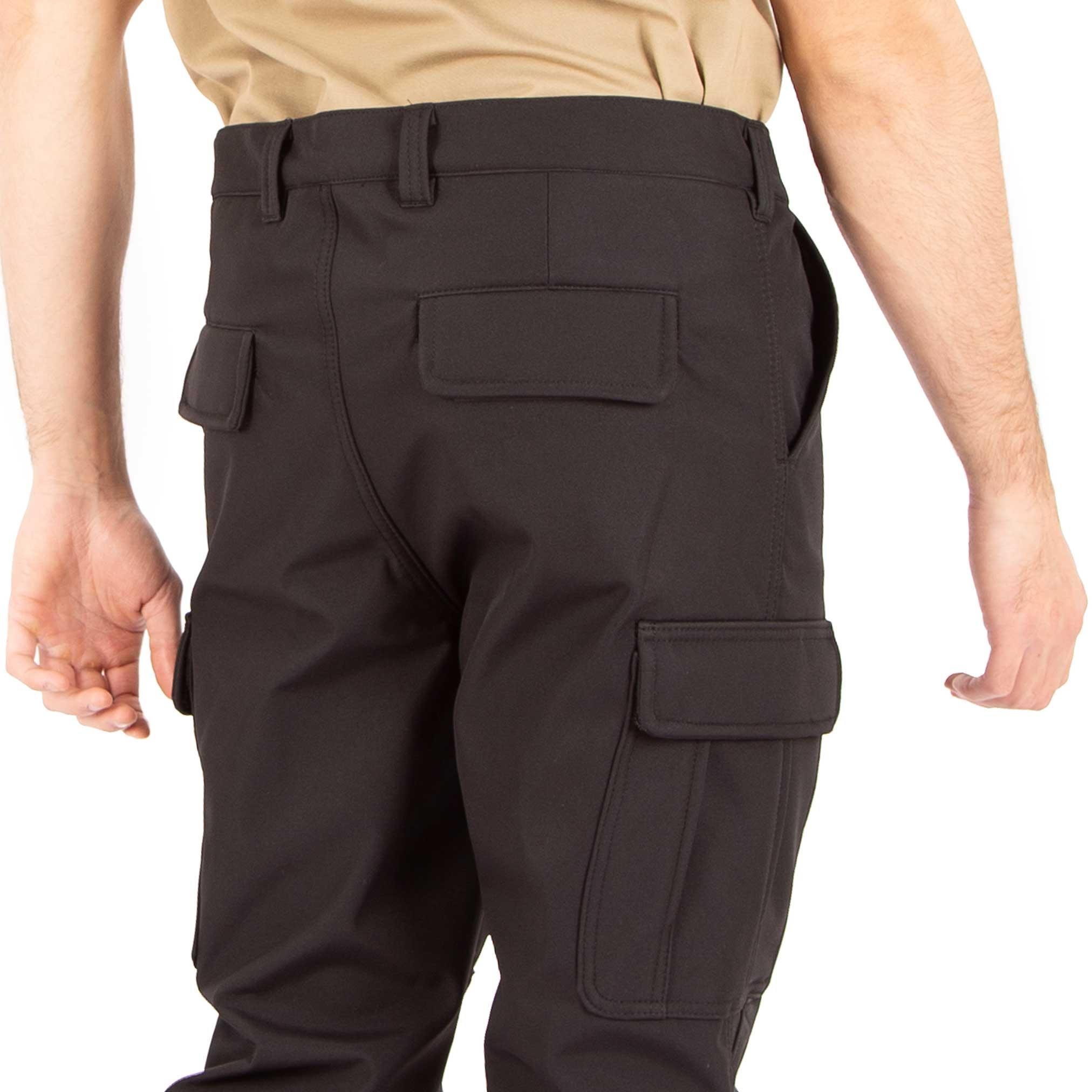 Siyah Rüzgar Geçirmez Softshell Pantolon