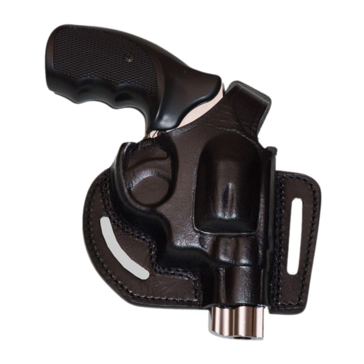 Smith Wesson 38 Calibre Deri Tabanca Kılıfı Siyah Açık