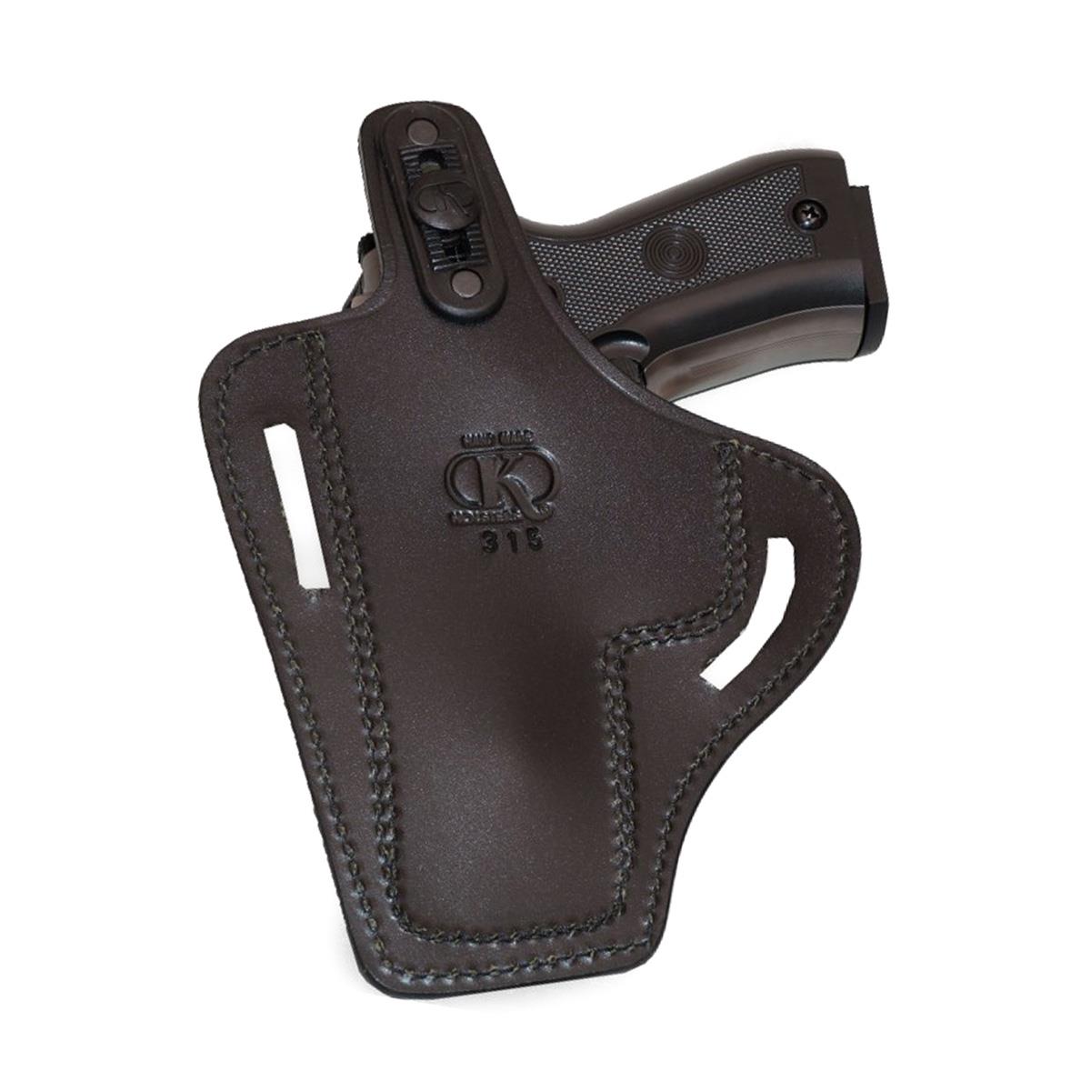 Smith Wesson 5906 Deri Tabanca Kılıfı Siyah Baskılı Kapalı