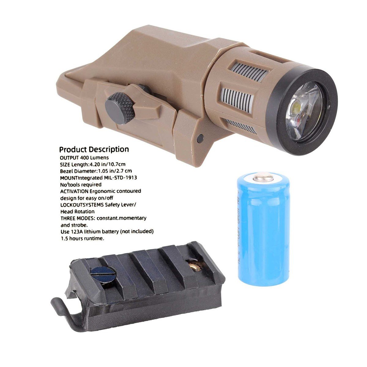 Sotac WML GEN 2 Taktik Tabanca ve Tüfek Feneri Çöl Rengi