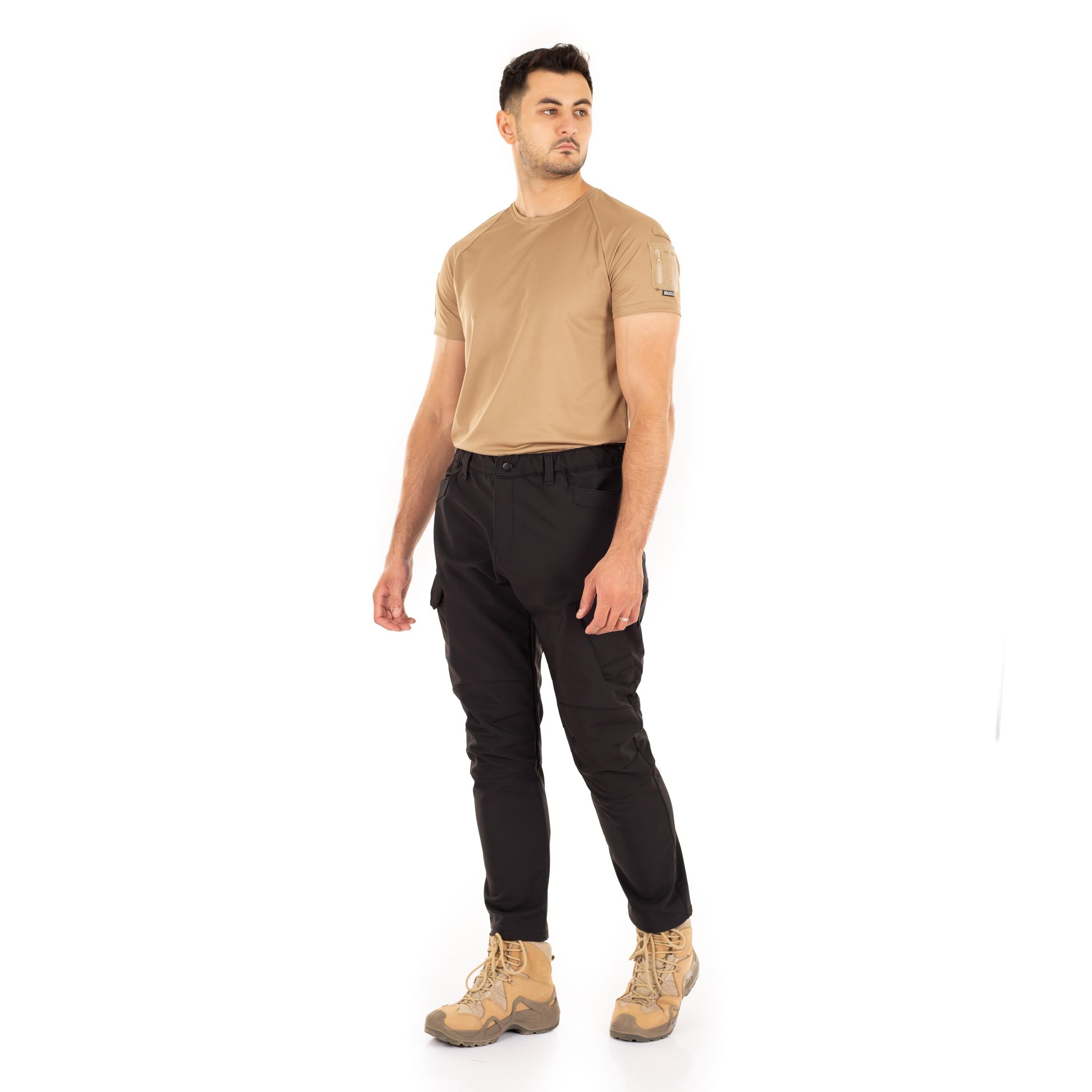 Stride Softshell Taktik Pantolon Likralı Esnek Siyah