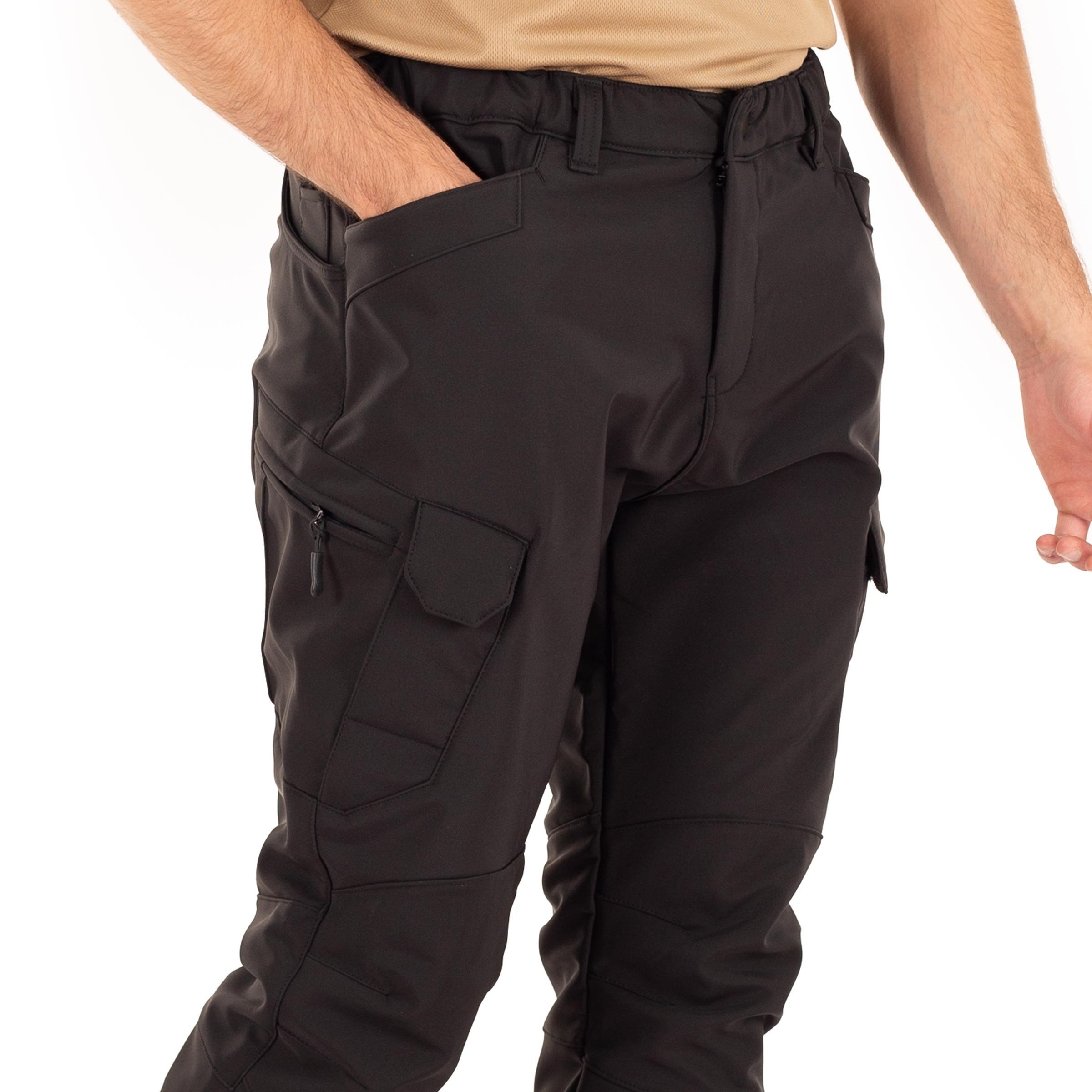 Stride Softshell Taktik Pantolon Likralı Esnek Siyah