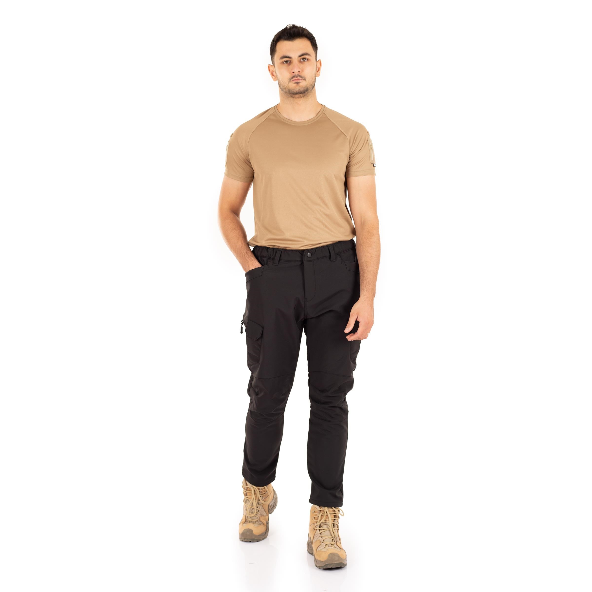 Stride Softshell Taktik Pantolon Likralı Esnek Siyah