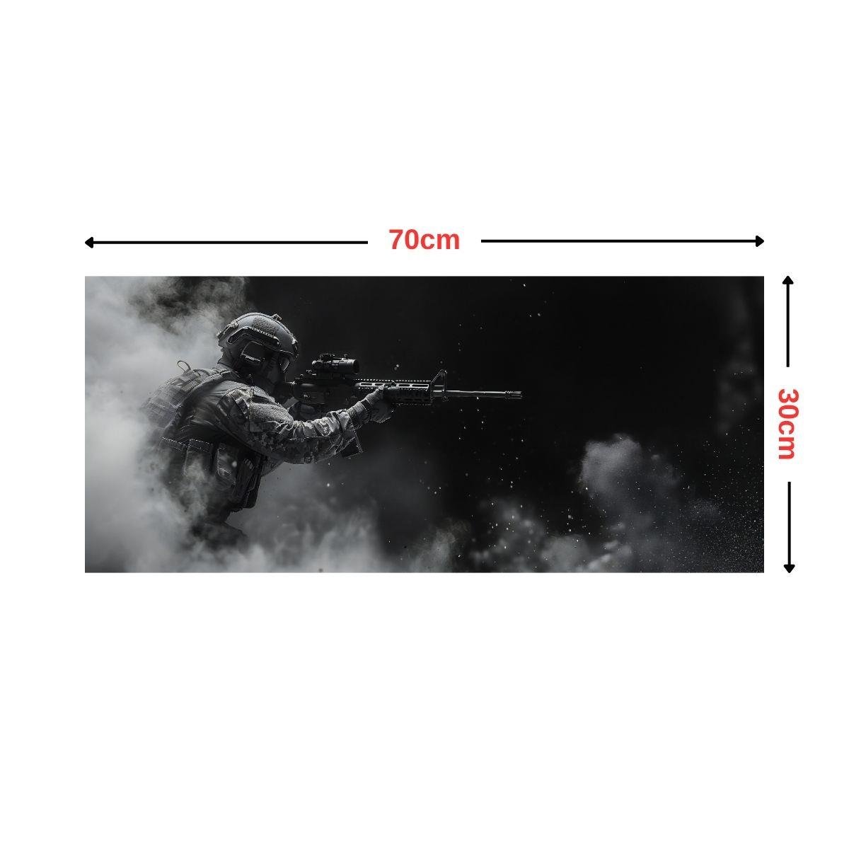 Taktik Savaşçı Baskılı Silah Temizleme Matı ve Mouse Pad 70x30cm