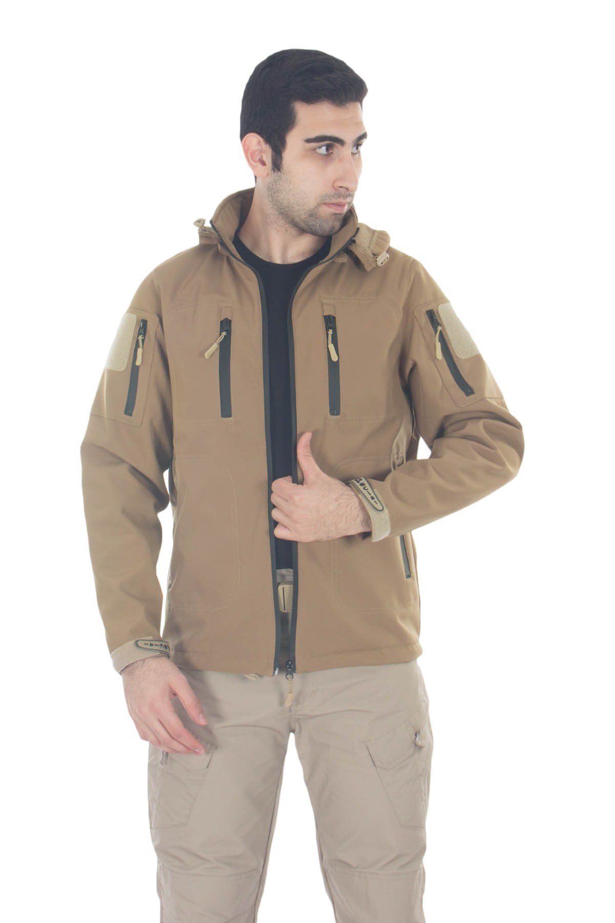 Taktikal Çöl Rengi Softshell Mont 5.11 Modeli