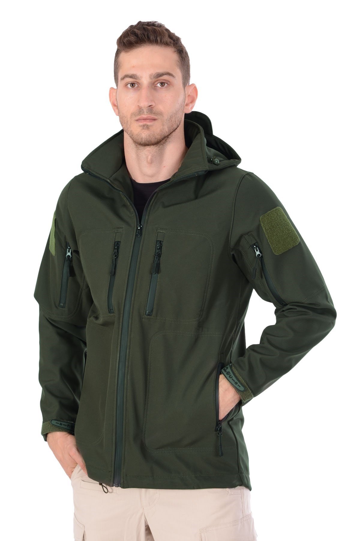 Taktikal Haki Yeşil Softshell Mont 5.11 Modeli