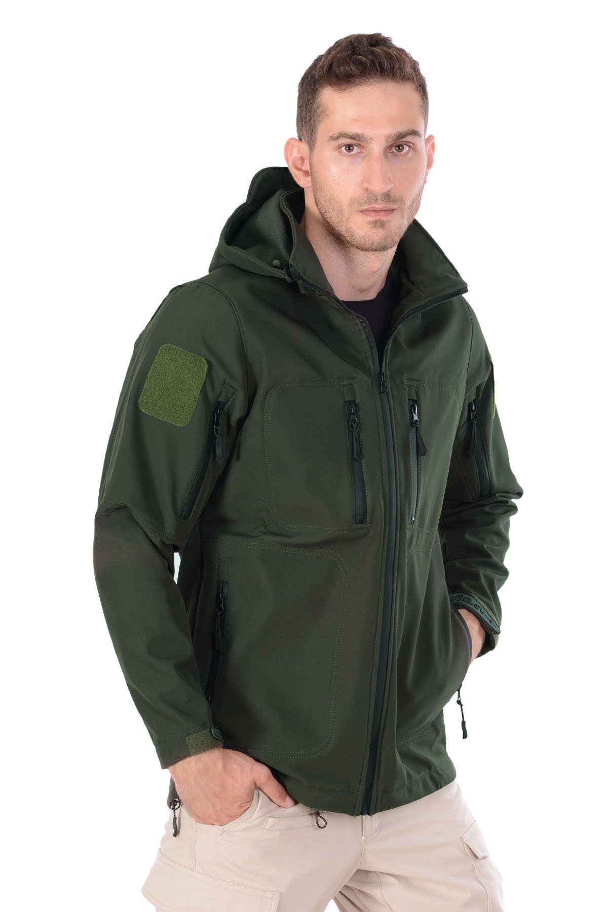 Taktikal Haki Yeşil Softshell Mont 5.11 Modeli
