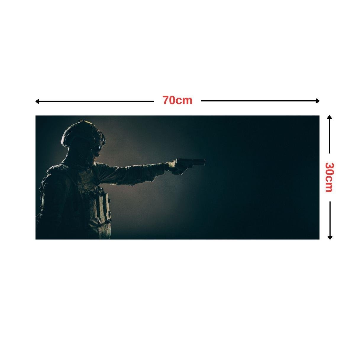 Taktikal Komando Baskılı Silah Temizleme Matı ve Mouse Pad 70x30cm