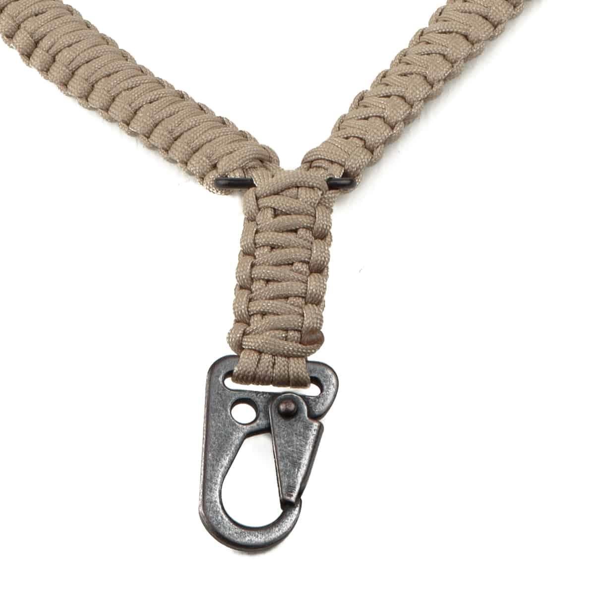 Tek Nokta Paracord Tüfek Askı Kayışı-Çöl Rengi