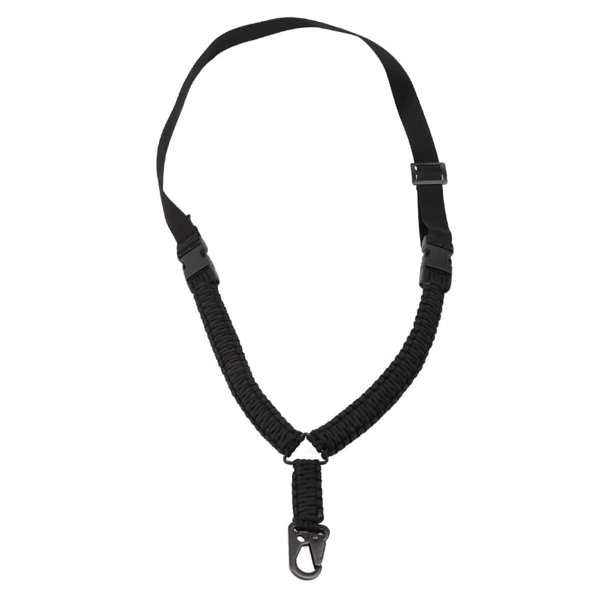 Tek Nokta Paracord Tüfek Askı Kayışı-Siyah