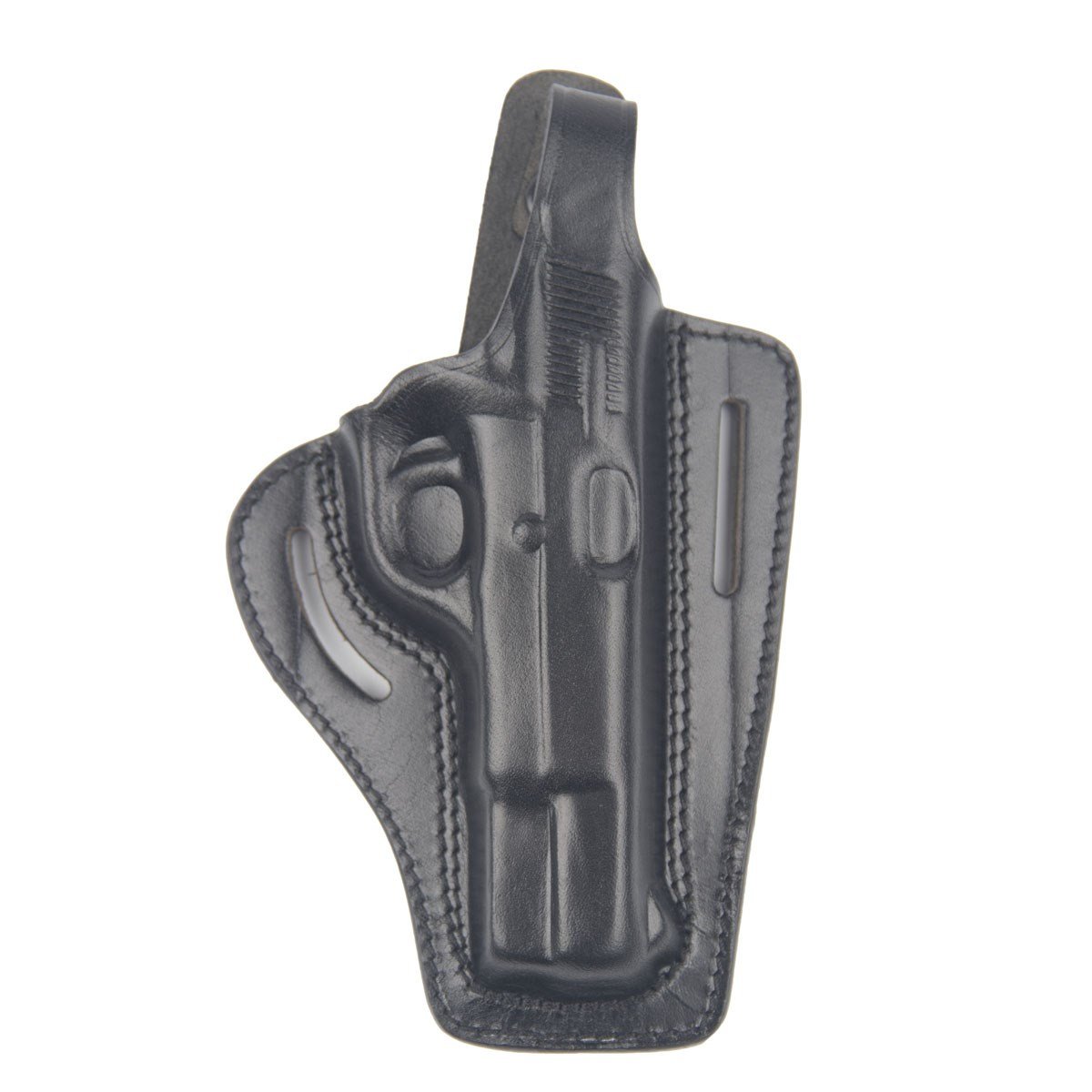 Tisaş Zig14 Deri Silah Kılıfı Siyah Baskılı Kapalı