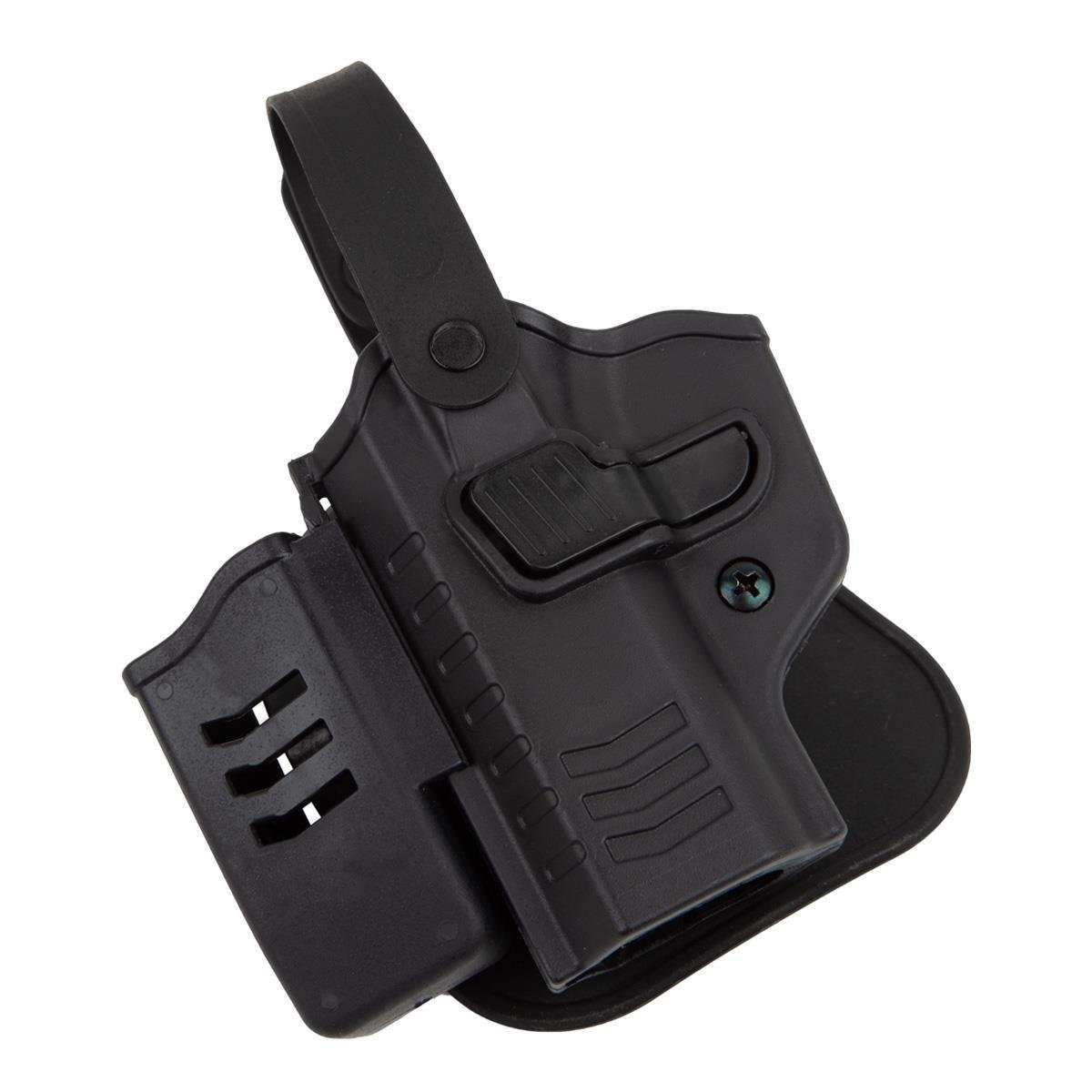 To Gun Holster 14'lü Browning Tabanca Kılıfı Seviye 2 Önü Şarjörlüklü Siyah SOL EL