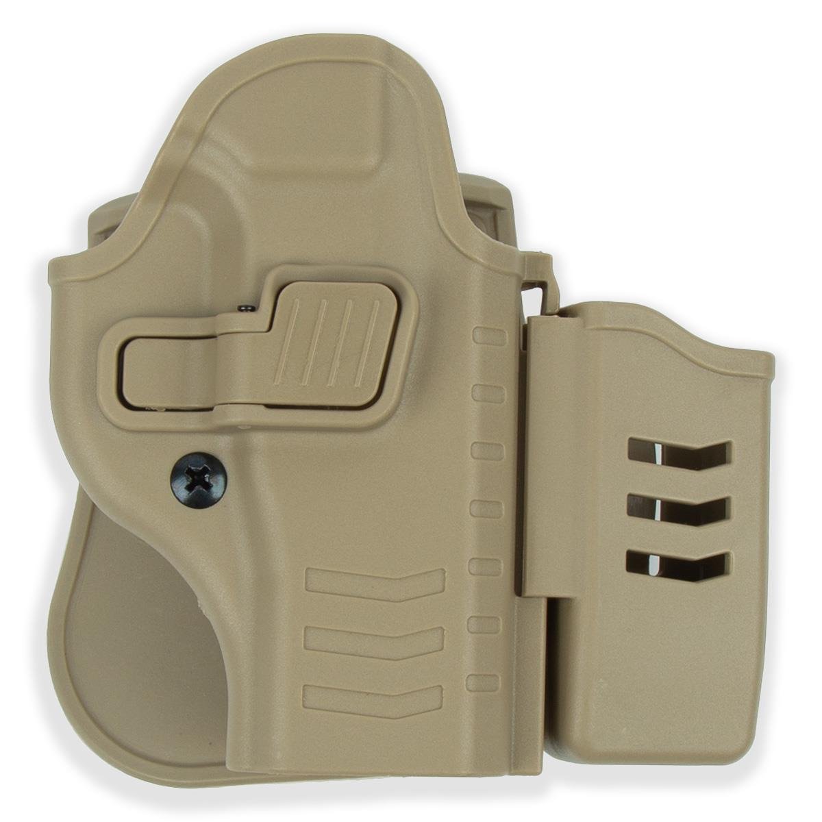 To Gun Holster Beretta F92 Tabanca Kılıfı Önü Şarjörlüklü Çöl Rengi SAĞ EL