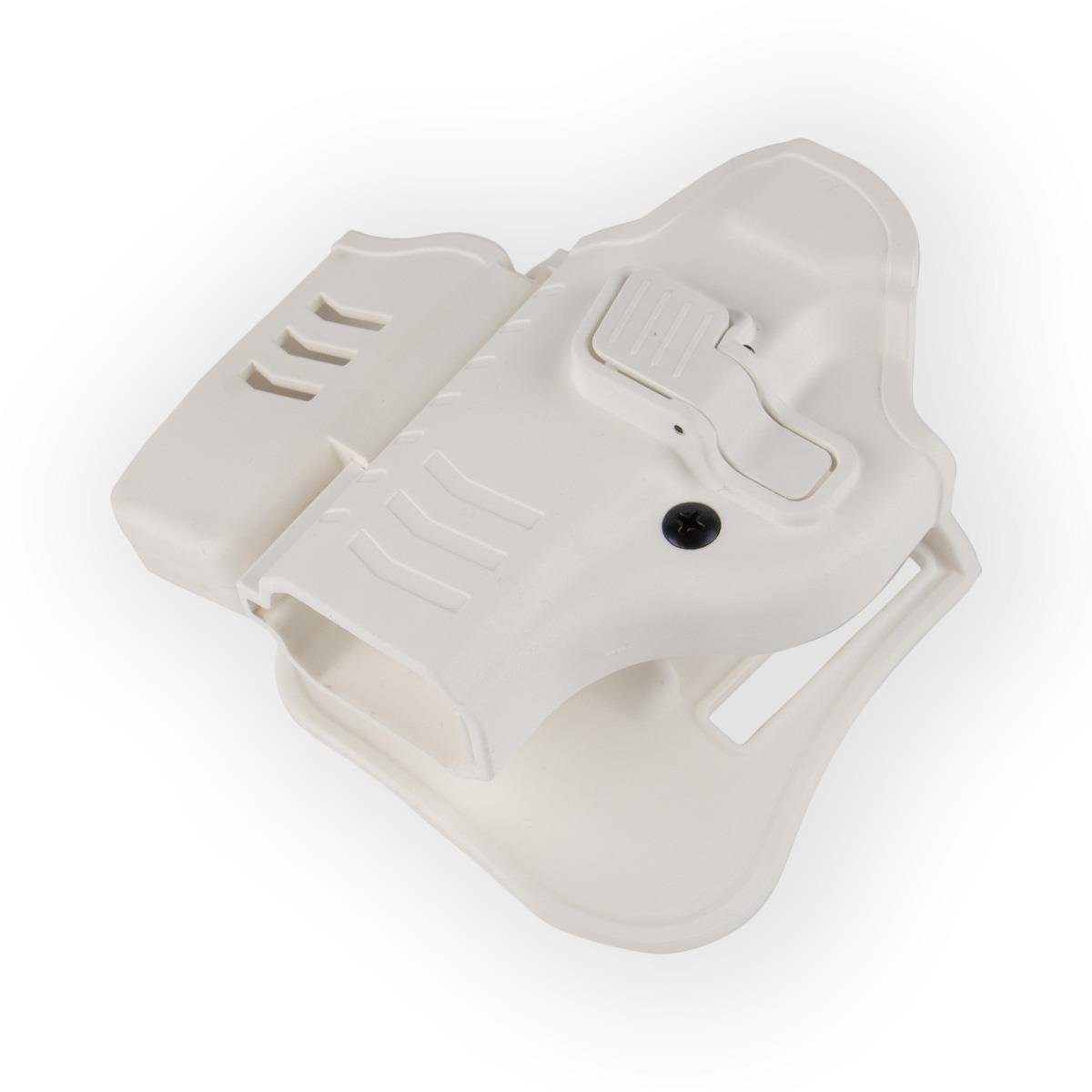 To Gun Holster Canik55 TP9 Mete Serisi Tabanca Kılıfı Önü Şarjörlüklü Beyaz SOL EL