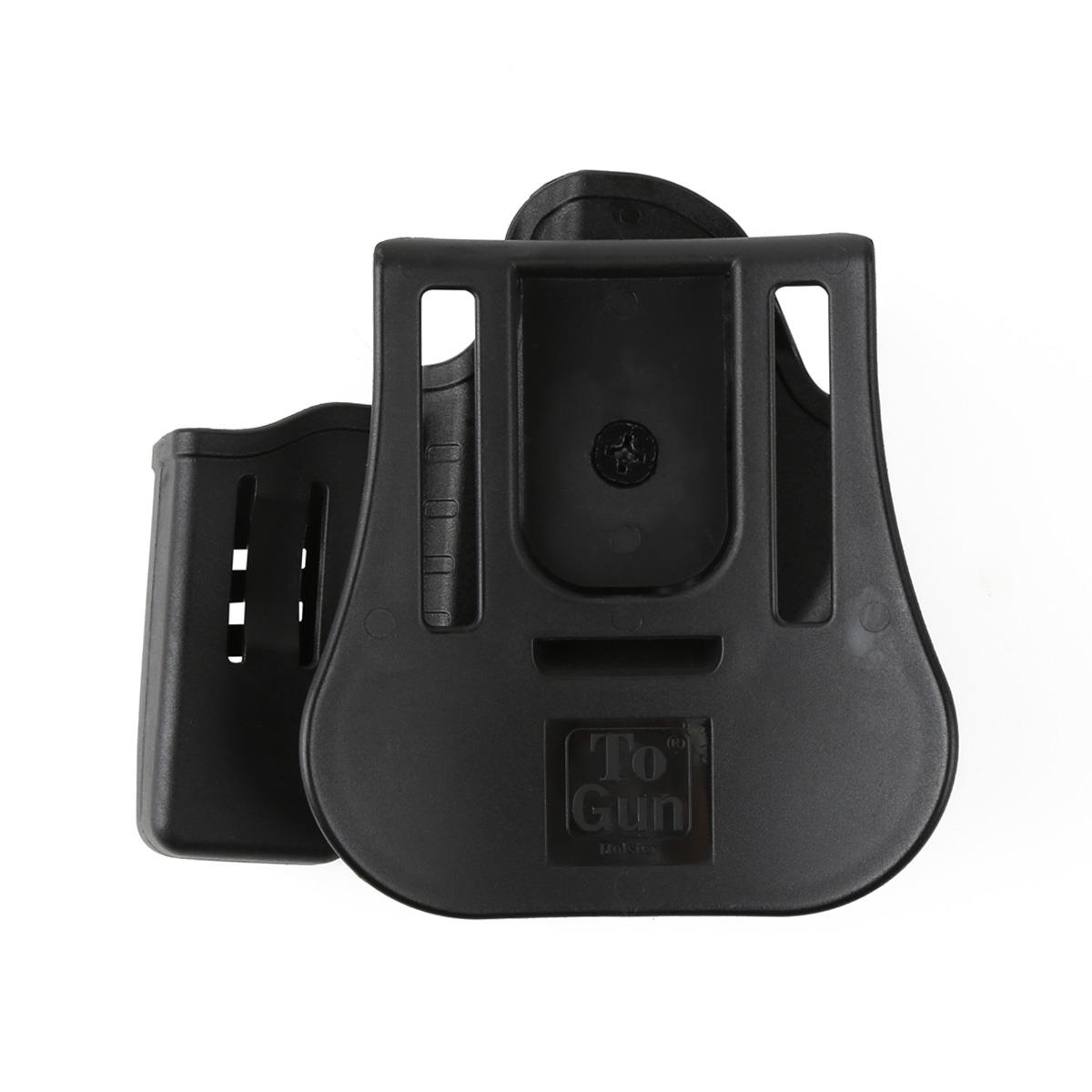 To Gun Holster Canik55 TP9 METE SFT Tabanca Kılıfı Önü Şarjörlüklü Siyah SAĞ EL