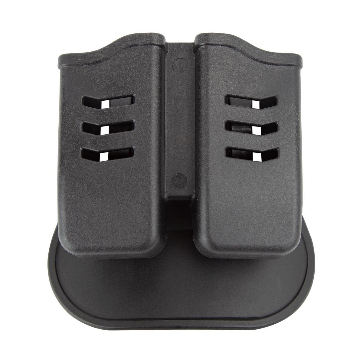 To Gun Holster Çiftli Polimer Taktik Şarjör Kılıfı Siyah