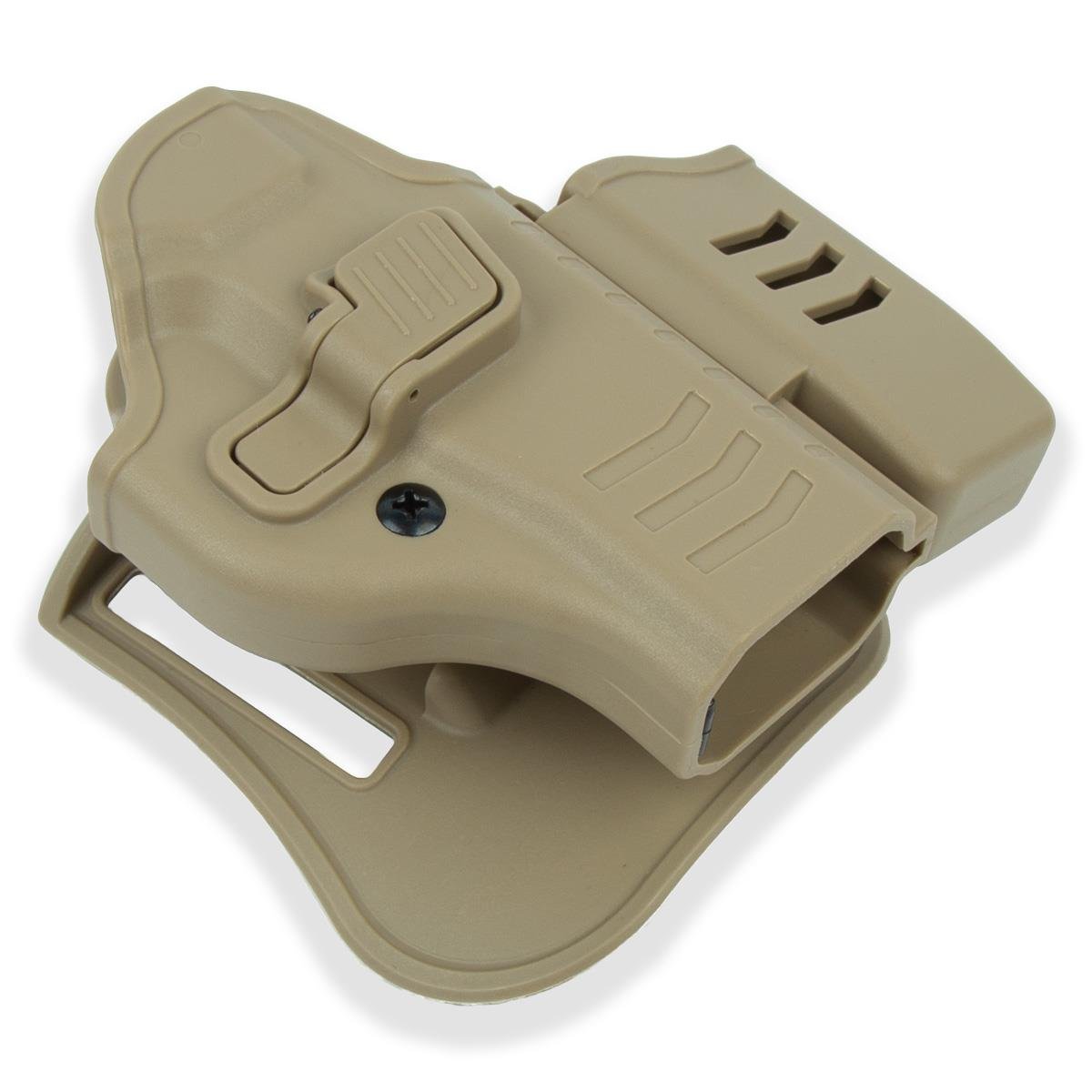 To Gun Holster Sarsılmaz SAR9 Mete Tabanca Kılıfı Önü Şarjörlüklü Çöl Rengi SAĞ EL