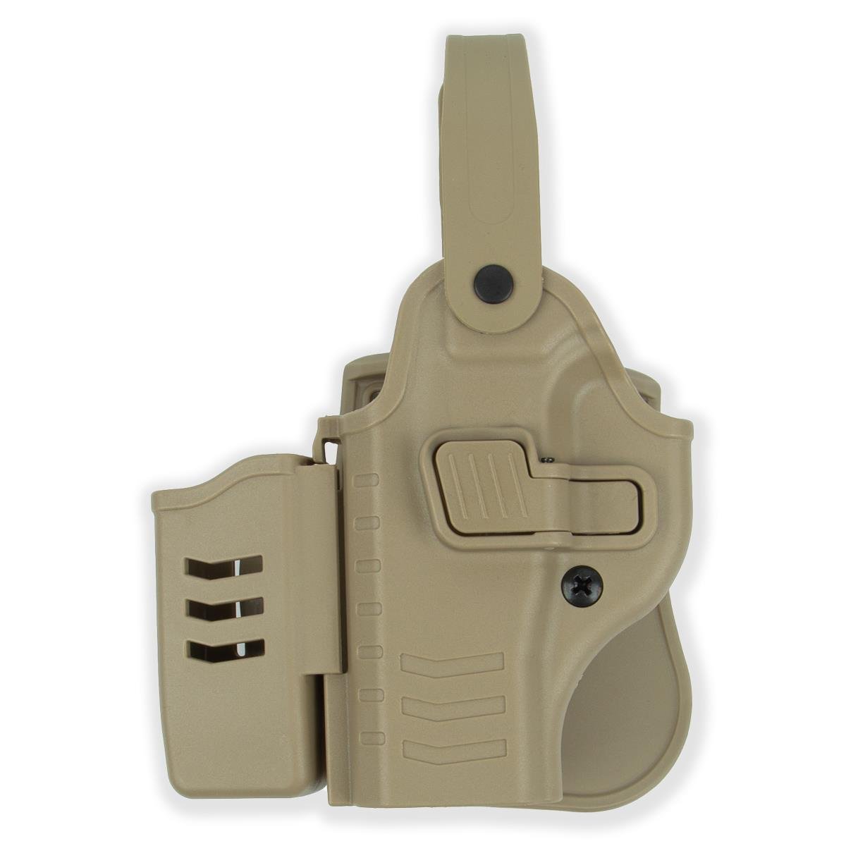 To Gun Holster Sarsılmaz SAR9 Tabanca Kılıfı Seviye 2 Önü Şarjörlüklü Çöl Rengi SOL EL