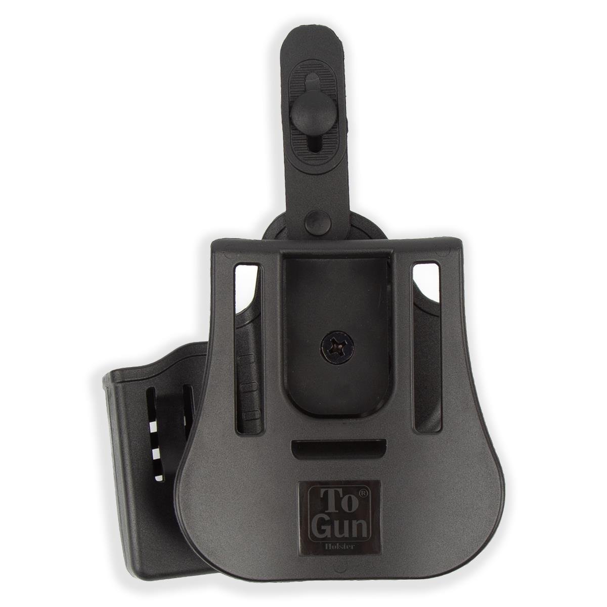 To Gun Holster Tisaş Zigana Sport Tabanca Kılıfı Seviye 2 Önü Şarjörlüklü Siyah SAĞ EL