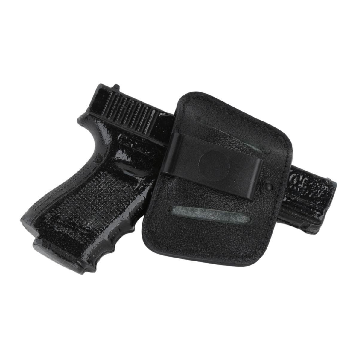 To Gun Holster Universal İç-Dış Kase Deri Tabanca Kılıfı Siyah