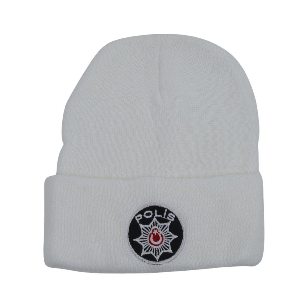 Trafik Polisi Yün Bere Beyaz