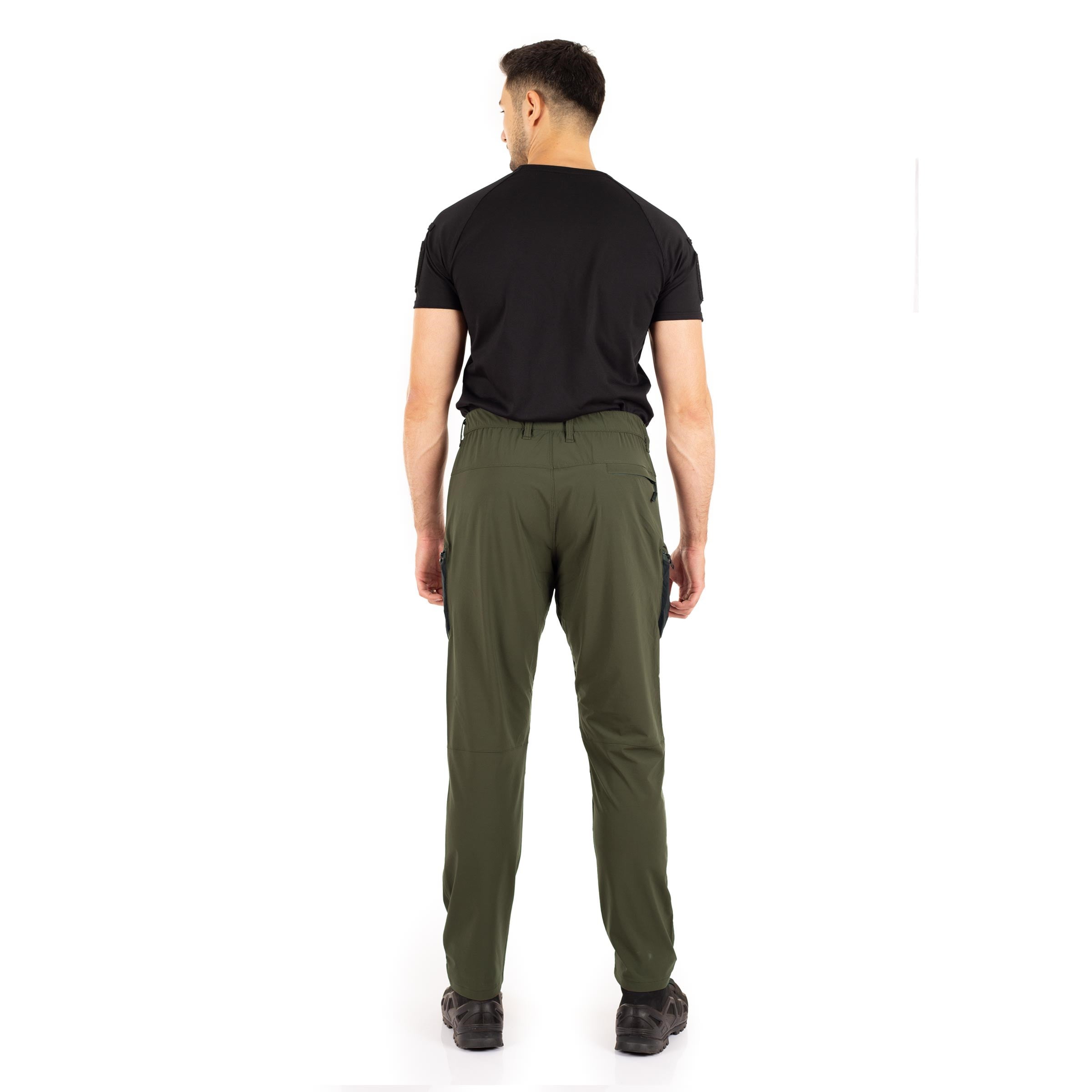 Trail Flex Taktik Pantolon Likralı Esnek Fermuar Cepli Haki
