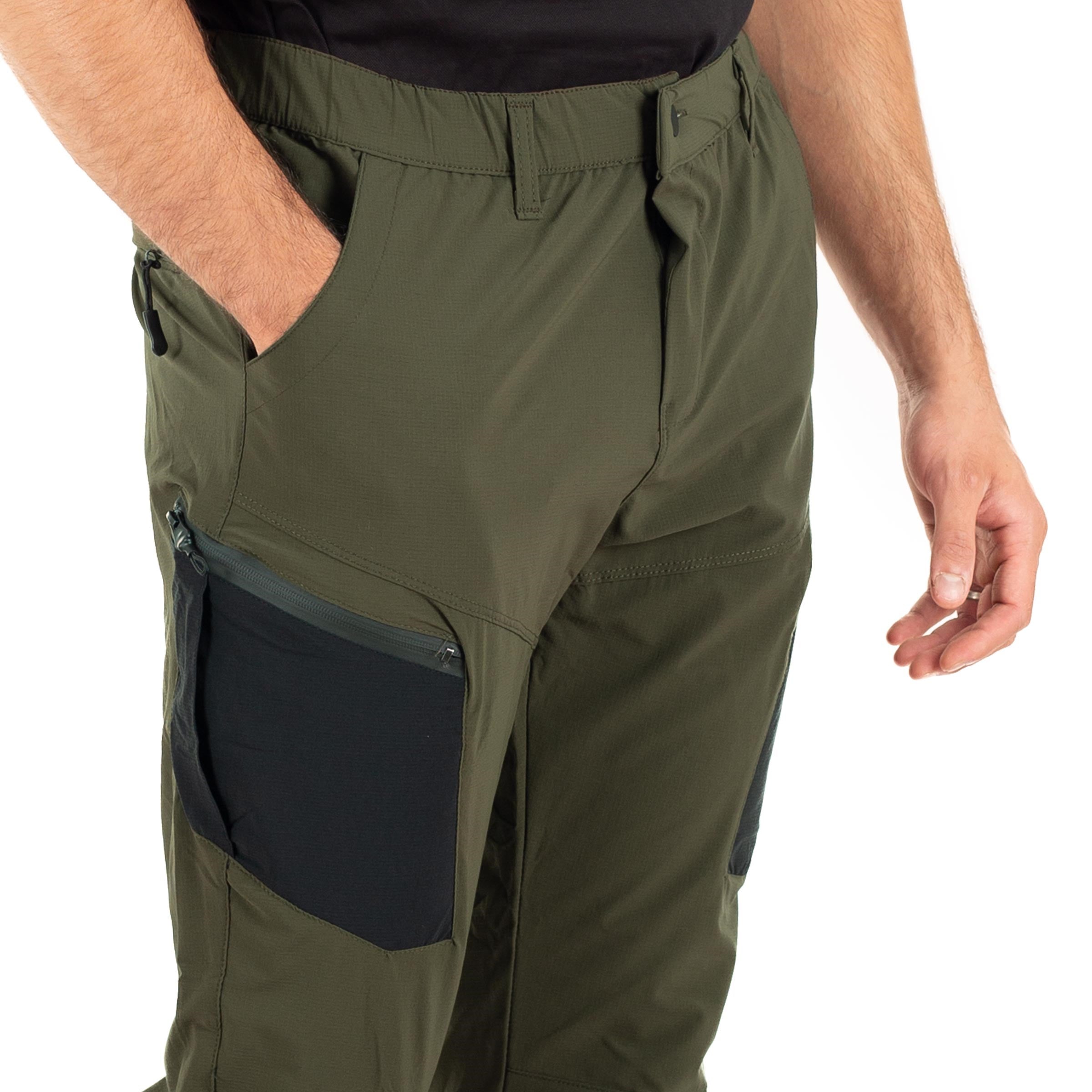 Trail Flex Taktik Pantolon Likralı Esnek Fermuar Cepli Haki