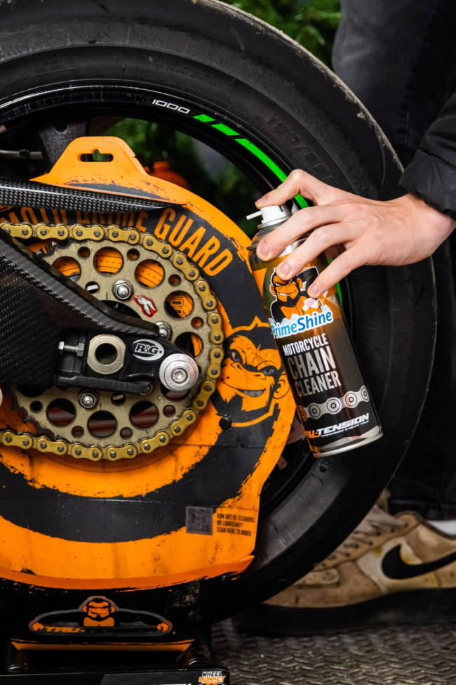 Tru-Tension M010 PrimeShine Chain Cleaner 500ml Motosiklet Zincir Temizleme Spreyi