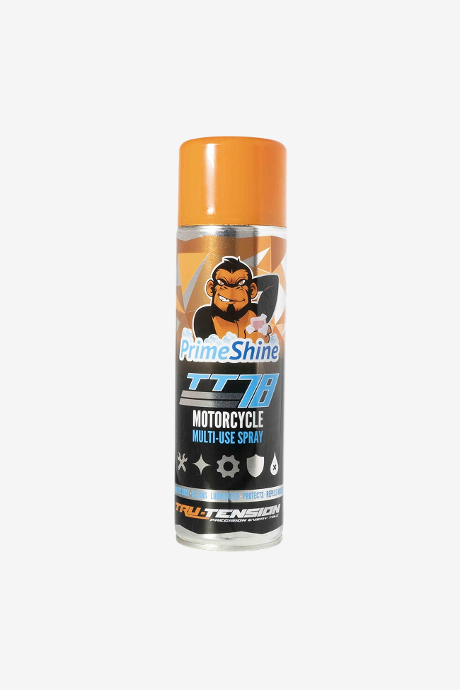 Tru-Tension M011 PrimeShine TT78 Multi-Use 500ml Motosiklet İçin Üstün Yağlama ve Temizleme Spreyi