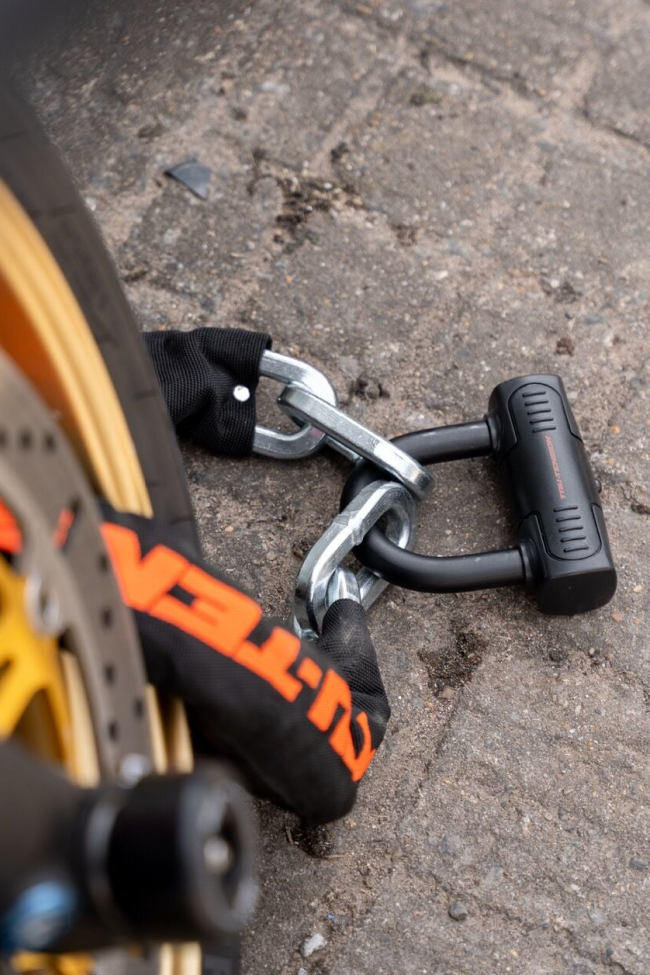 Tru-Tension M156 12 mm X 1.5 m High Security Motorcycle Chain Lock Yüksek Güvenlikli Motosiklet Zincir Kilit